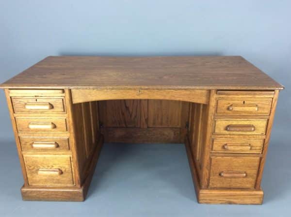 Early 20th Century Oak Writing Desk by H G Webb H G Webb Antique Desks 3