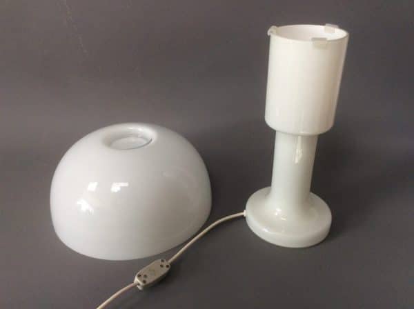 Rare Mid Century Holmegaard Parasol Table Lamp 1970’s Holmegaard Antique Glassware 6