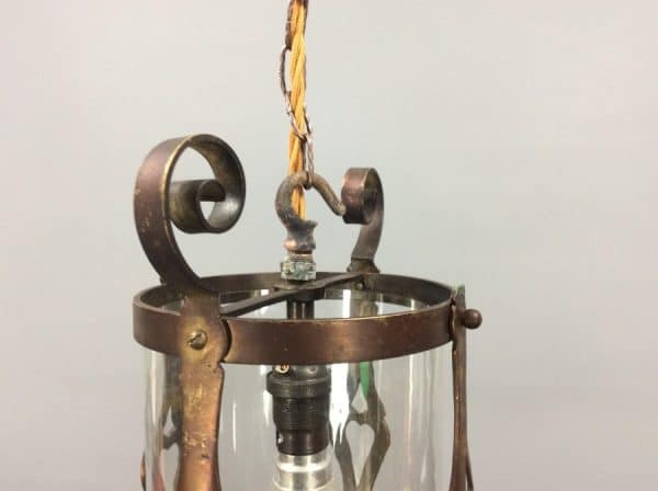 Arts & Crafts Brass Lantern c1900 - Image 8