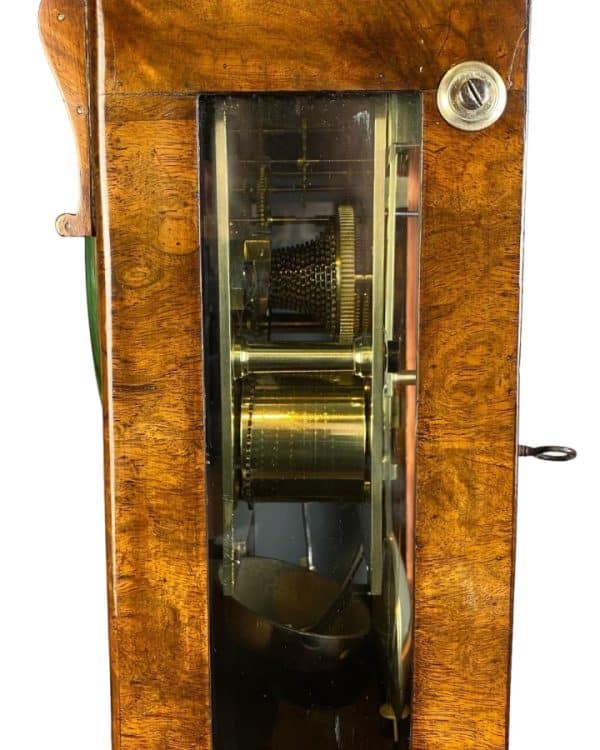 A Stunning Burr Walnut Scottish Bracket Clock With Bracket Circa 1830 - Image 2