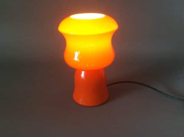 Mid Century Danish Holmegaard Table Lamp c1960’s danish Antique Glassware 3