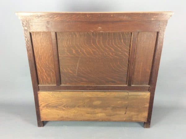Shapland & Petter Arts & Crafts Oak Box Settle c1900 hall bench Antique Benches 12