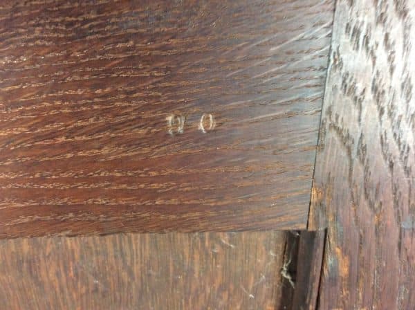 Shapland & Petter Arts & Crafts Oak Box Settle c1900 hall bench Antique Benches 13
