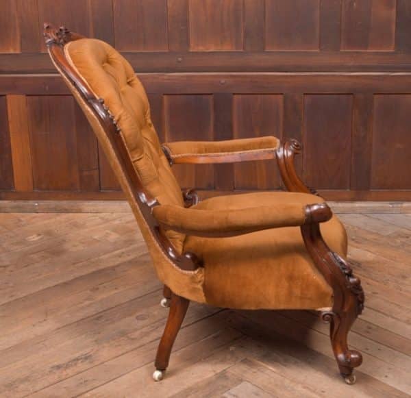 Victorian Walnut Parlour Chair SAI2189 - Image 2