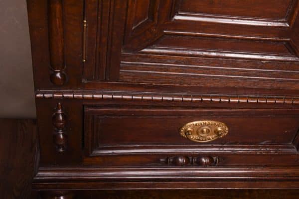 19th Century Oak Court Cabinet SAI1469 - Image 2