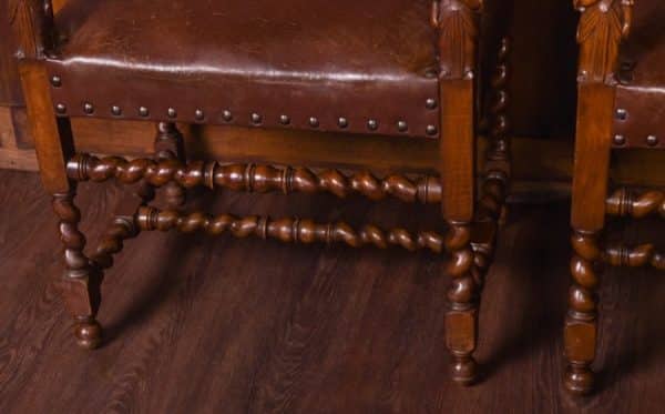 Edwardian Pair of Walnut Armchairs SAI1794 Antique Chairs 14
