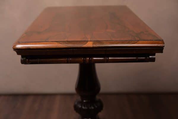Victorian Rosewood Fold Over Card Table SAI1598 - Image 6