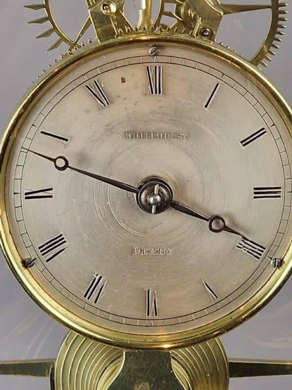 Whitehurst, Derby A Rare Early 19th Century English Skeleton Clock Skeleton clock Antique Clocks 7