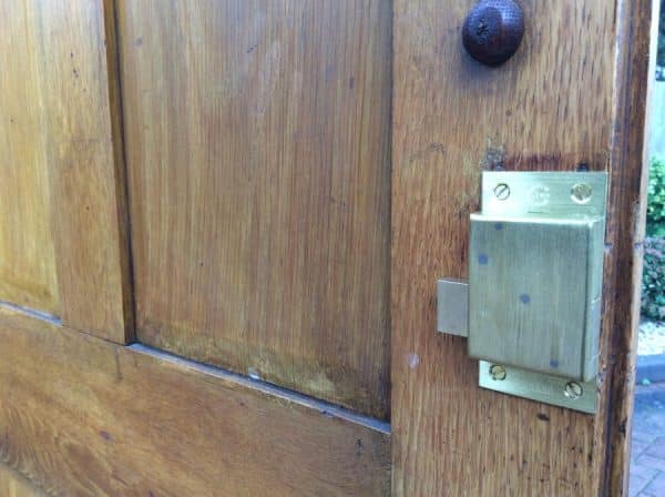 Large Victorian Solid Oak School Cupboard - Image 6