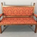 Late 19th Century Gothic Revival Oak Settle c1880 gothic revival Antique Benches