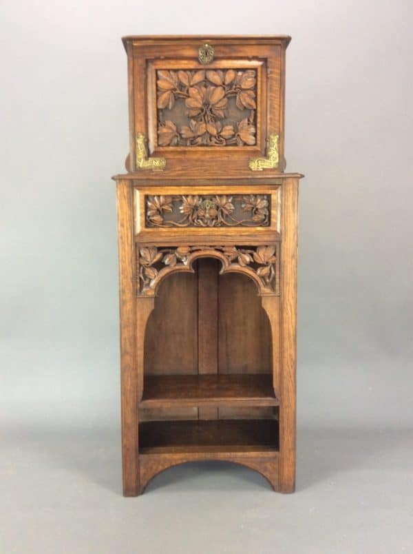 Arts & Crafts Tall Cabinet c1900 cabinet Antique Cabinets 3