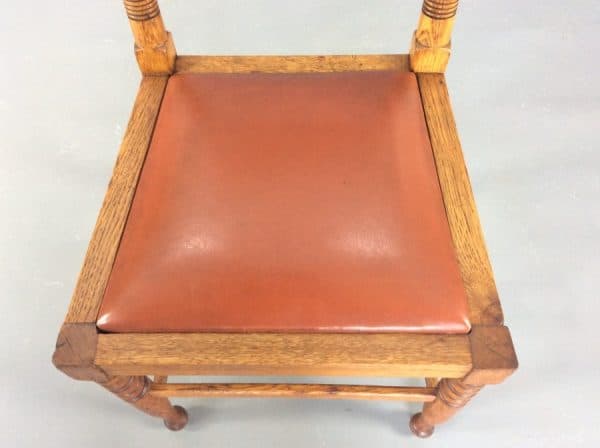 Pair of William Birch Side Chairs c1900 - Image 5