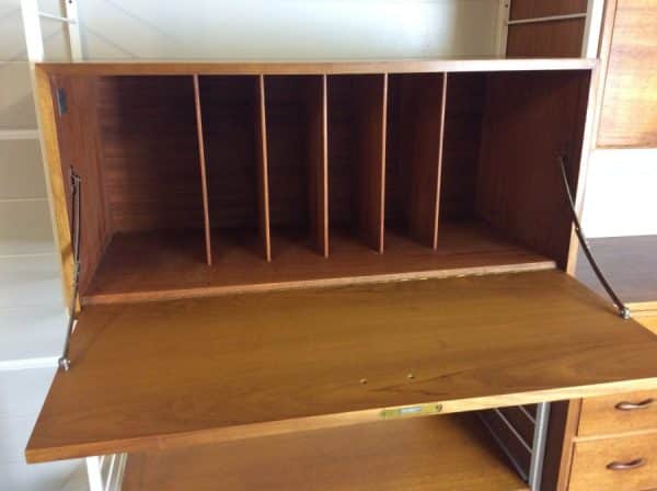 Ladderax 2 Bay Modular Lounge Unit by Staples 1970’s mid century Antique Bookcases 6