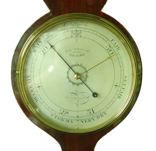 A Good Wheel Bajo Barometer -saltery,London - Image 6