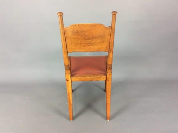 Pair of William Birch Side Chairs c1900 Hall chairs Antique Chairs 6