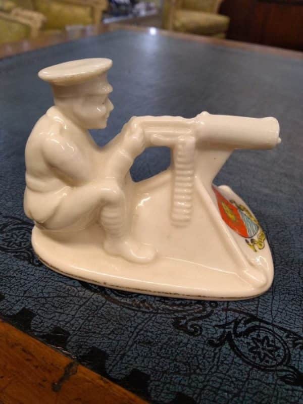 Arcadian Crest Ware Model of ‘Tommy and His Machine Gun’ crested ware Miscellaneous 6