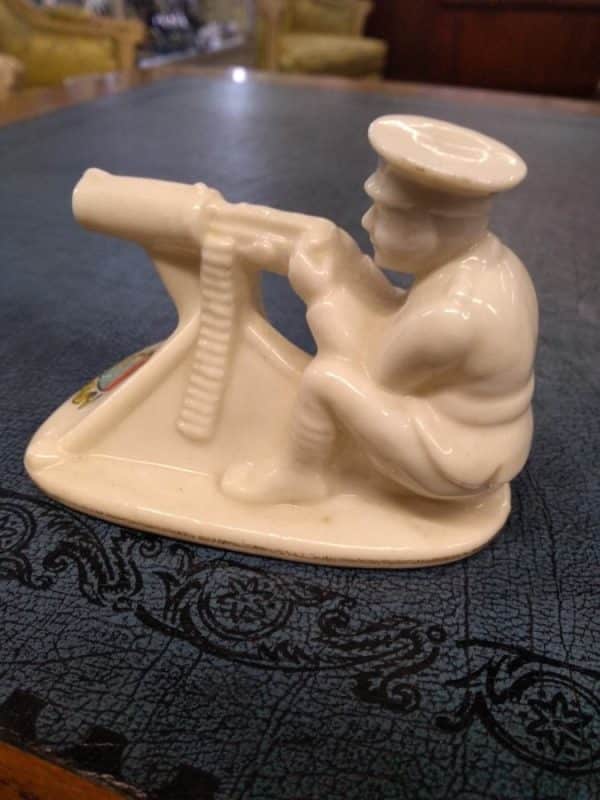 Arcadian Crest Ware Model of ‘Tommy and His Machine Gun’ crested ware Miscellaneous 7