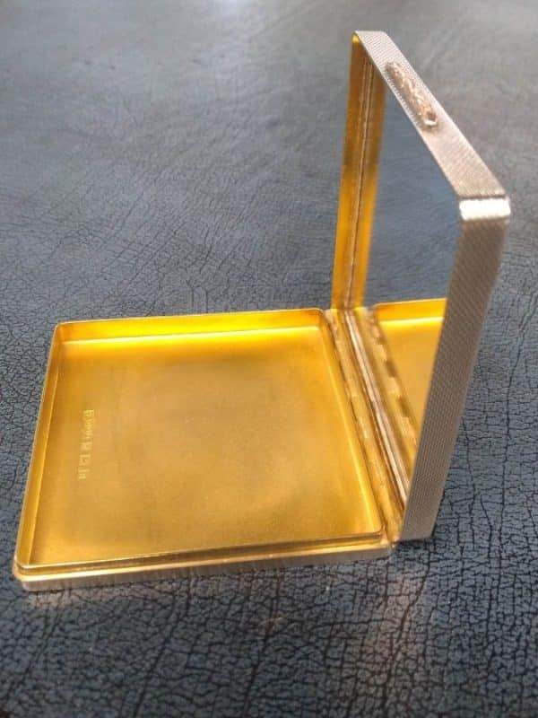 Asprey of London Silver & Gold Compact