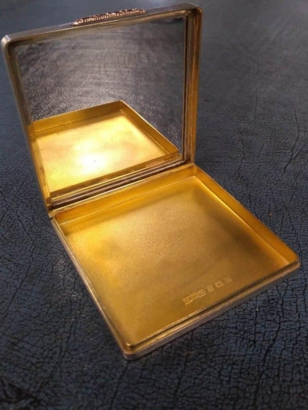 Asprey of London Silver & Gold Compact - Image 3