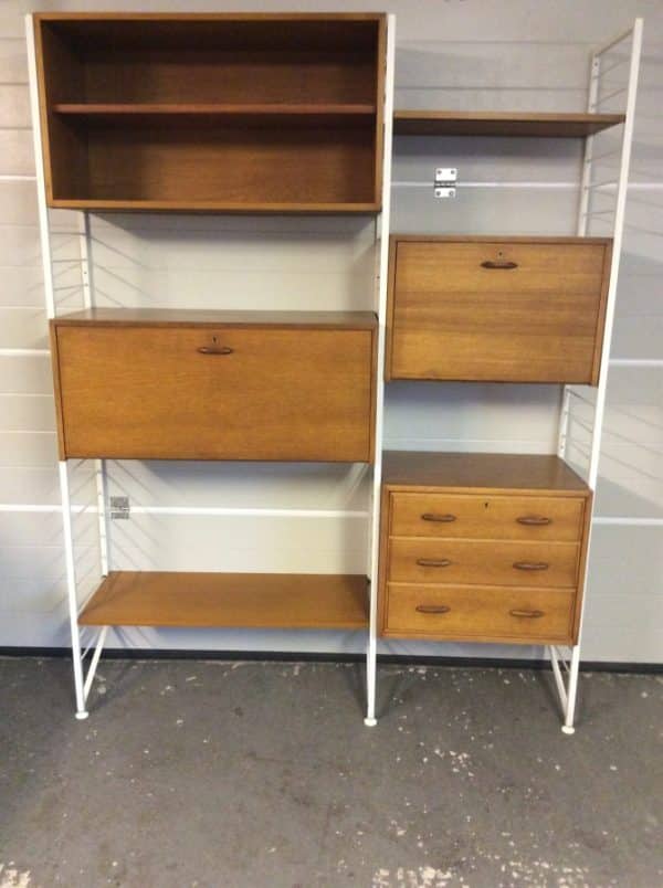 Ladderax 2 Bay Modular Lounge Unit by Staples 1970's
