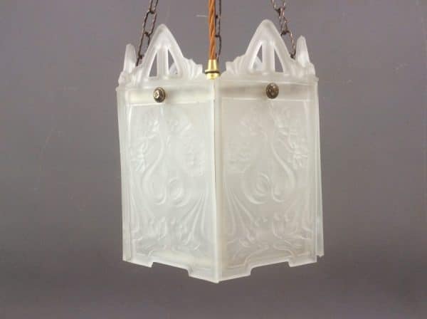 Art Nouveau Glass Lantern c1895 - Image 3