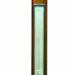 Exquisite Bow Front Mahogany Stick Barometer – Gill And Co London barometer Scientific Antiques