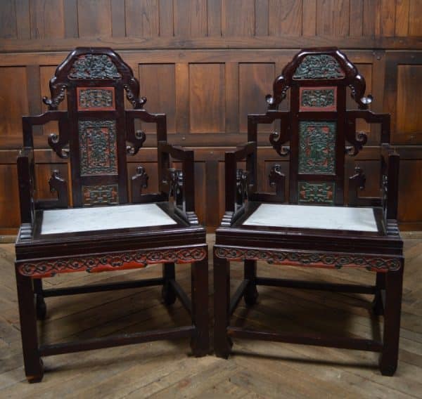 Pair Of Chinese Arm Chairs SAI2894 Antique Chairs 17