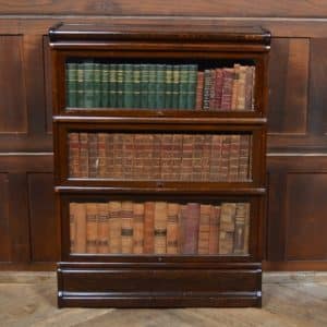 Edwardian Oak Globe Wernicke 3 Sectional Bookcase SAI2883 Antique Bookcases