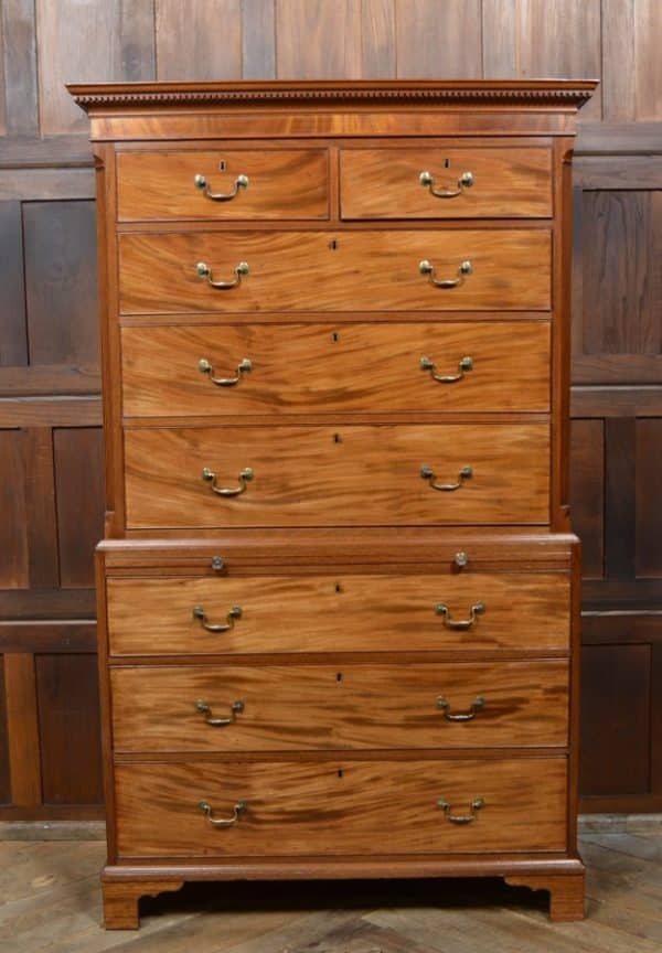 Georgian Mahogany Chest On Chest / Tallboy SAI2902 Antique Chest Of Drawers 19