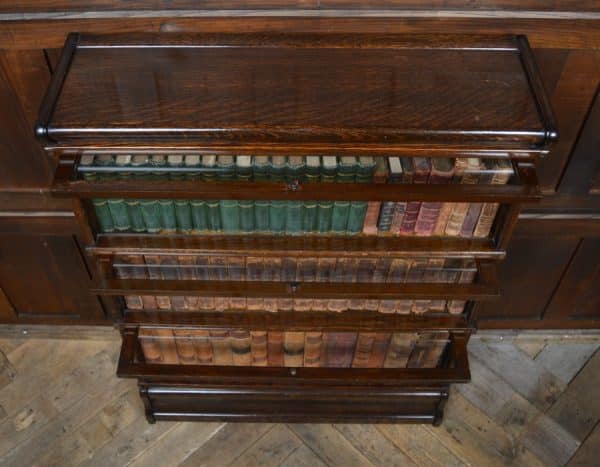 Edwardian Oak Globe Wernicke 3 Sectional Bookcase SAI2883 Antique Bookcases 23