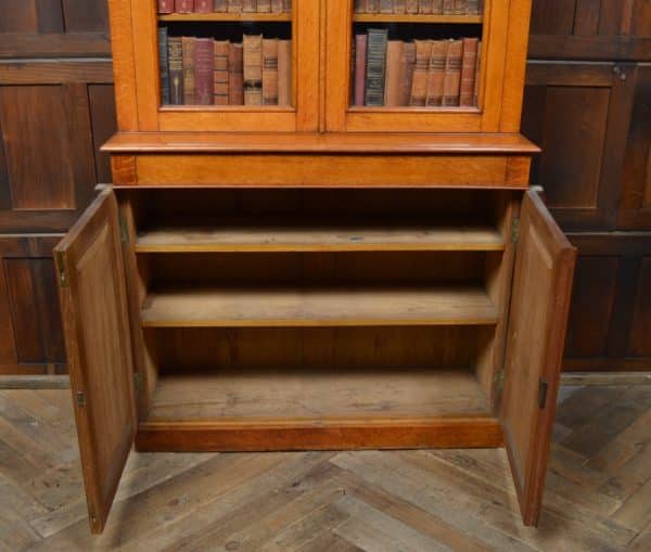 Superb Victorian Honey Oak 2 Door Cabinet Bookcase SAI1948 Antique Furniture 23