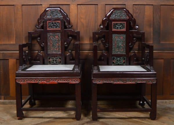 Pair Of Chinese Arm Chairs SAI2894 Antique Chairs 11