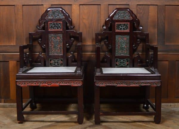 Pair Of Chinese Arm Chairs SAI2894 - Image 9