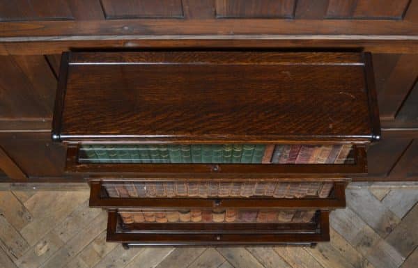 Edwardian Oak Globe Wernicke 3 Sectional Bookcase SAI2883 - Image 20