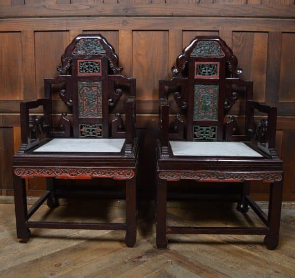 Pair Of Chinese Arm Chairs SAI2894 Antique Chairs 10