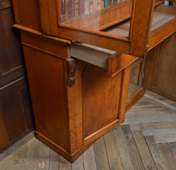 Superb Victorian Honey Oak 2 Door Cabinet Bookcase SAI1948 Antique Furniture 25