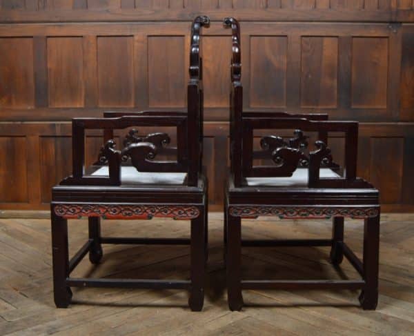 Pair Of Chinese Arm Chairs SAI2894 - Image 7