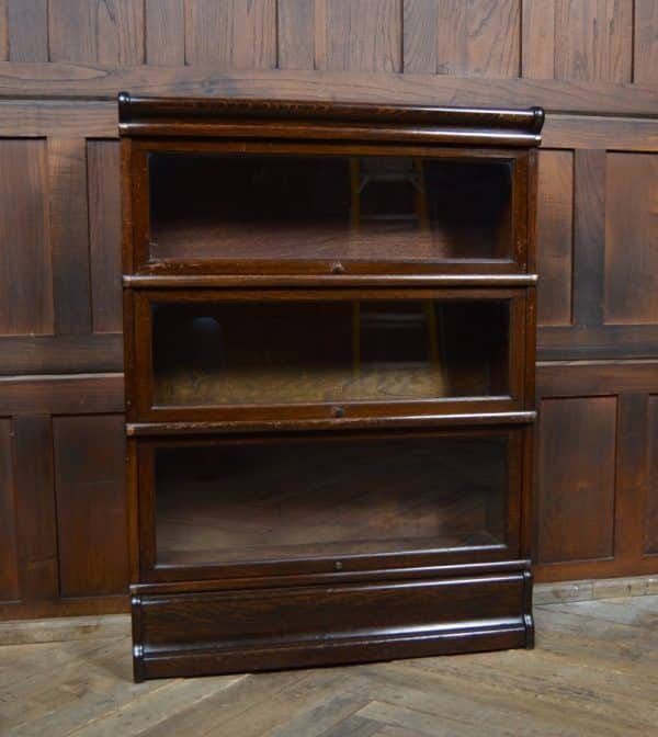 Edwardian Oak Globe Wernicke 3 Sectional Bookcase SAI2883 - Image 18