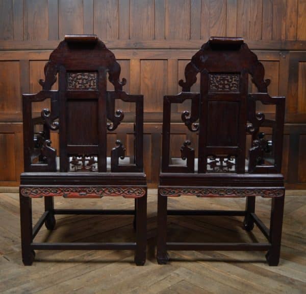 Pair Of Chinese Arm Chairs SAI2894 Antique Chairs 8