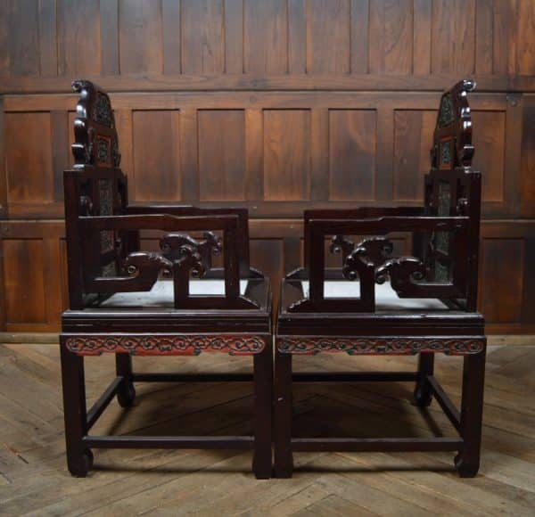 Pair Of Chinese Arm Chairs SAI2894 Antique Chairs 7