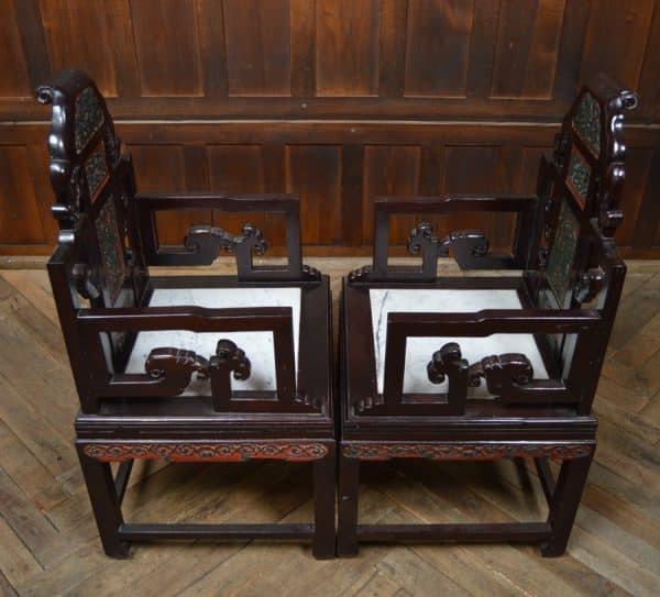 Pair Of Chinese Arm Chairs SAI2894 - Image 3