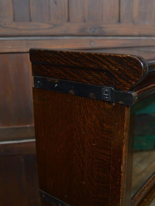 Edwardian Oak Globe Wernicke 3 Sectional Bookcase SAI2883 - Image 13
