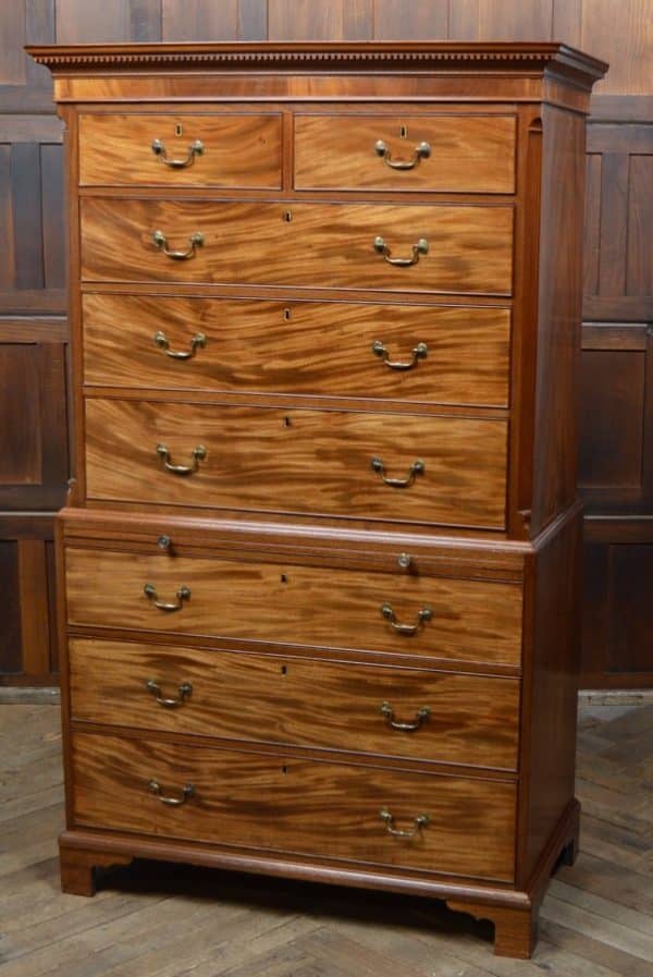 Georgian Mahogany Chest On Chest / Tallboy SAI2902 Antique Chest Of Drawers 20