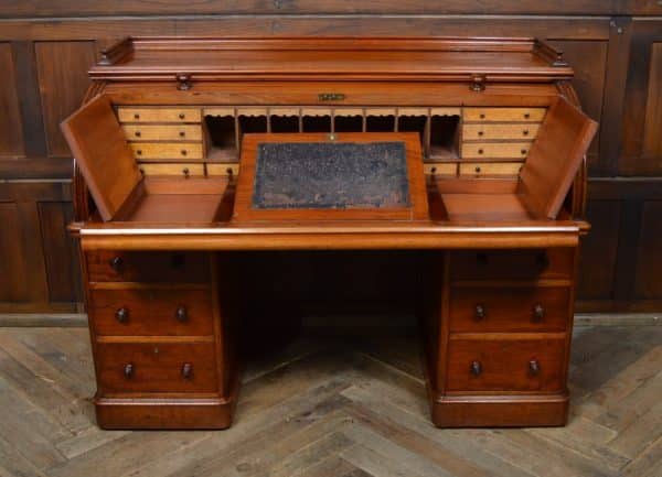 Victorian Mahogany Cylinder Desk SAI2904 - Image 5