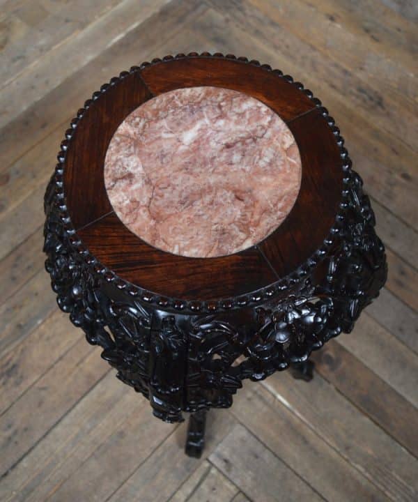 Chinese Marble Top Plant Stand SAI2900 - Image 6