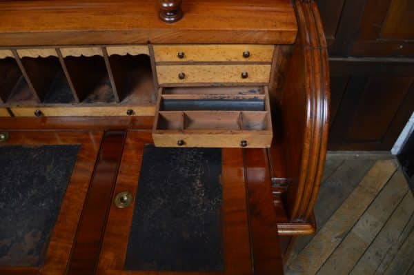 Victorian Mahogany Cylinder Desk SAI2904 - Image 15