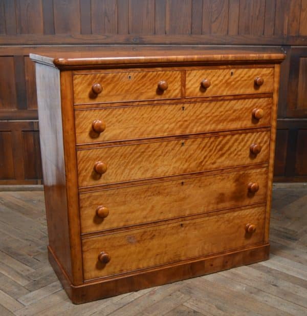 Victorian Satin Wood Chest Of Drawers SAI2893 - Image 17