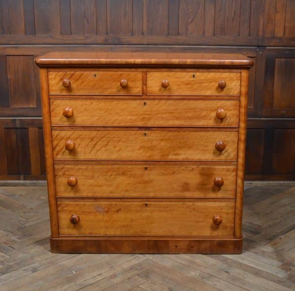 Victorian Satin Wood Chest Of Drawers SAI2893 - Image 14
