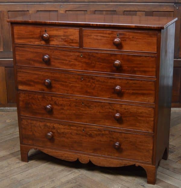 Early Victorian Mahogany Chest Of Drawers SAI2899 - Image 3