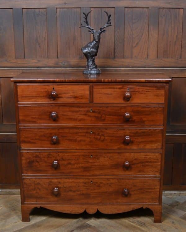 Early Victorian Mahogany Chest Of Drawers SAI2899 Antique Chest Of Drawers 3
